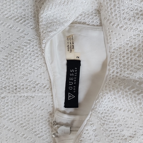 Guess white sequin dress - Size 2 - Picture 5 of 6